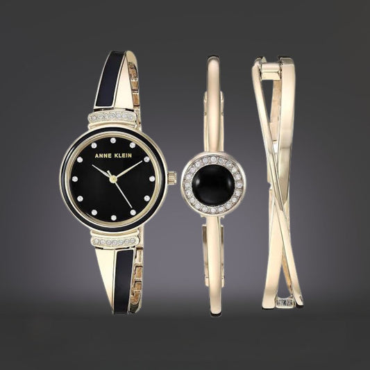 Anne Klein Watch and Bangle Set 26mm